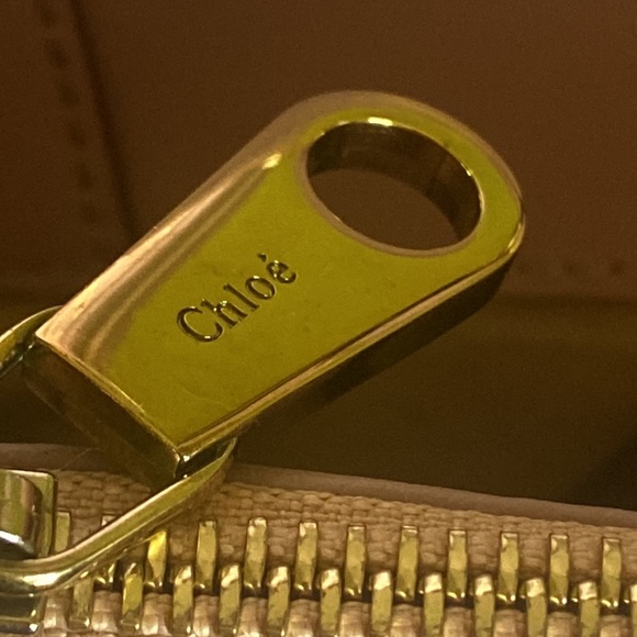 🇫🇷✨CHLOE✨Double Zip Rosewater Pink Leather Tote with COA and Chloe dusty🌸 - Picture 5 of 15